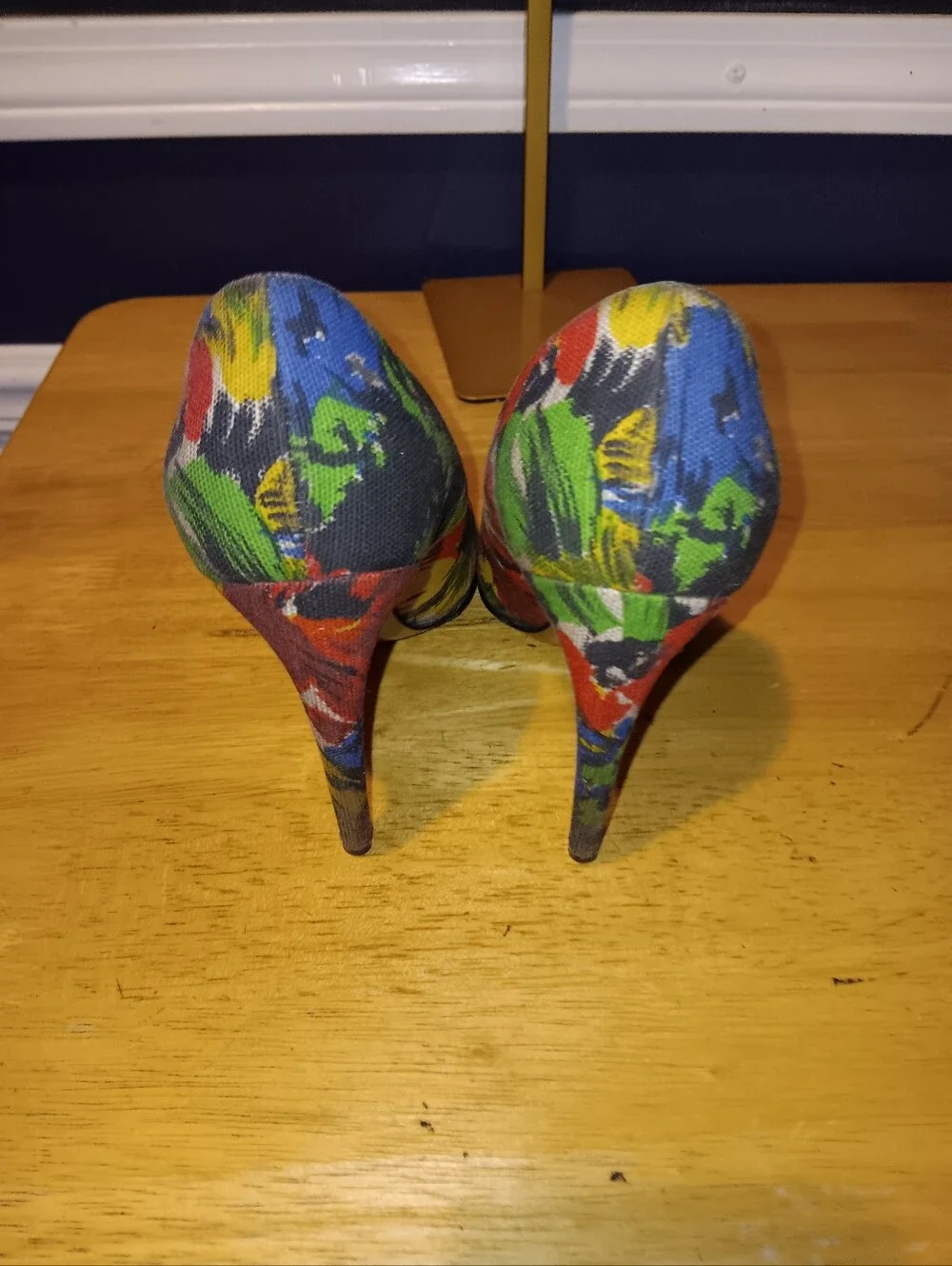 Walter Steiger Vintage Multicolor Floral Pointed-Toe Pumps Size 7.5